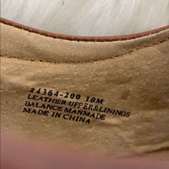 Stacy‎ Adams Cognac Leather Square Toe Oxford Sz 10 main image 7